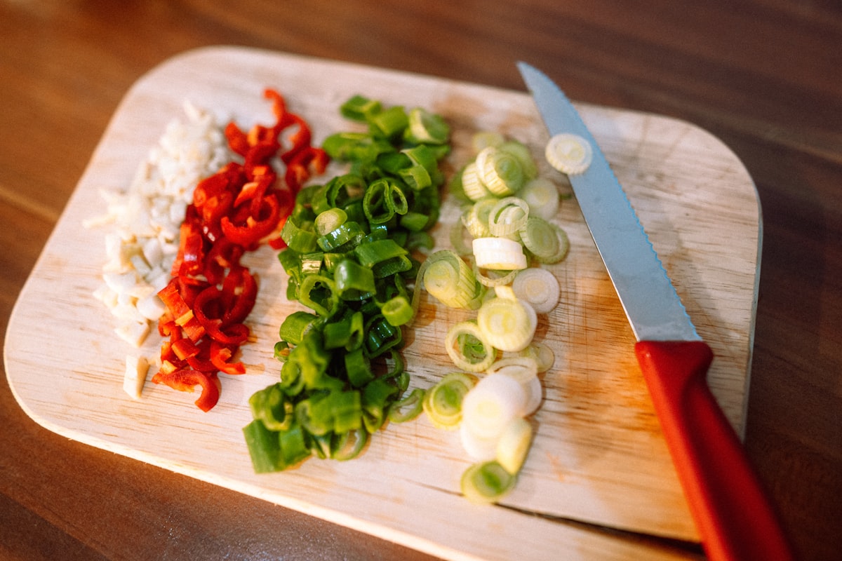Mixed raw and cooked vegetable platter