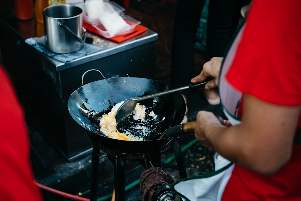 Healthy cooking oils and fresh ingredients