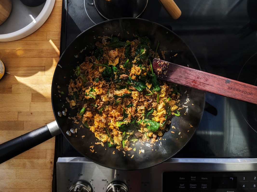 Steamed broccoli with vibrant green color