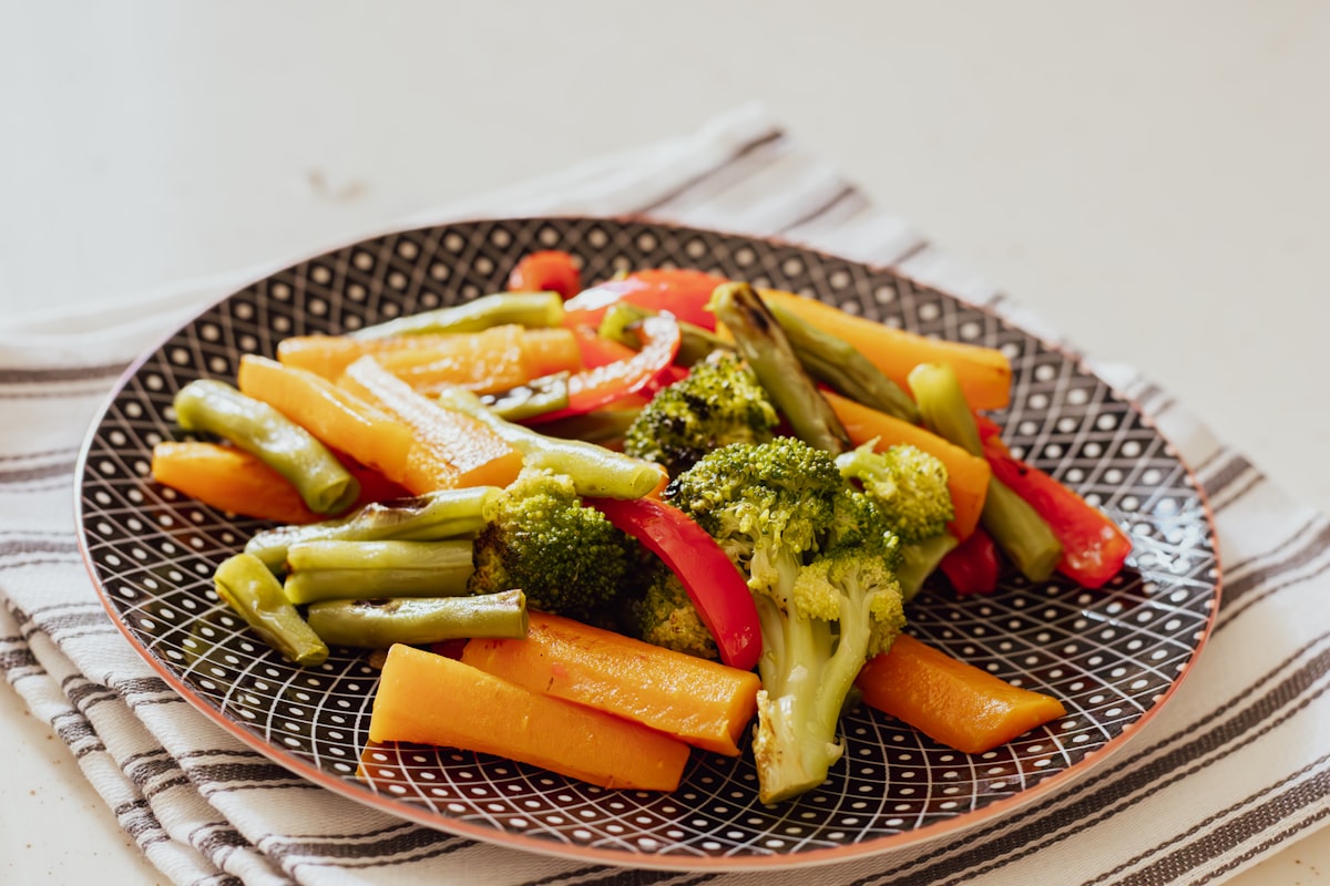 Roasted root vegetables with caramelized edges